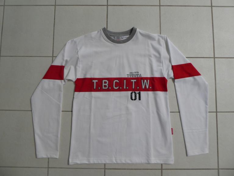 T-Shirt Langarm Weiss L BK5