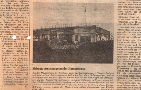 Weisch no - Zeitungsartikel 1972